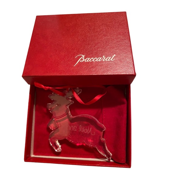 BACCARAT 2001 Crystal NIB Christmas Holiday NOEL Reindeer Y2K Fine Cryst… - Picture 1 of 4